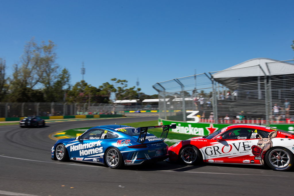 Anthony Gilbertson #19 racing at Australian Grand Prix 2019