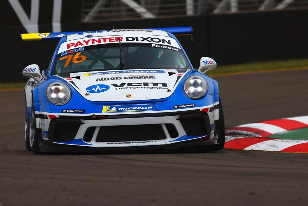Christian Pancione #76 racing at Townsville Street Circuit 2021