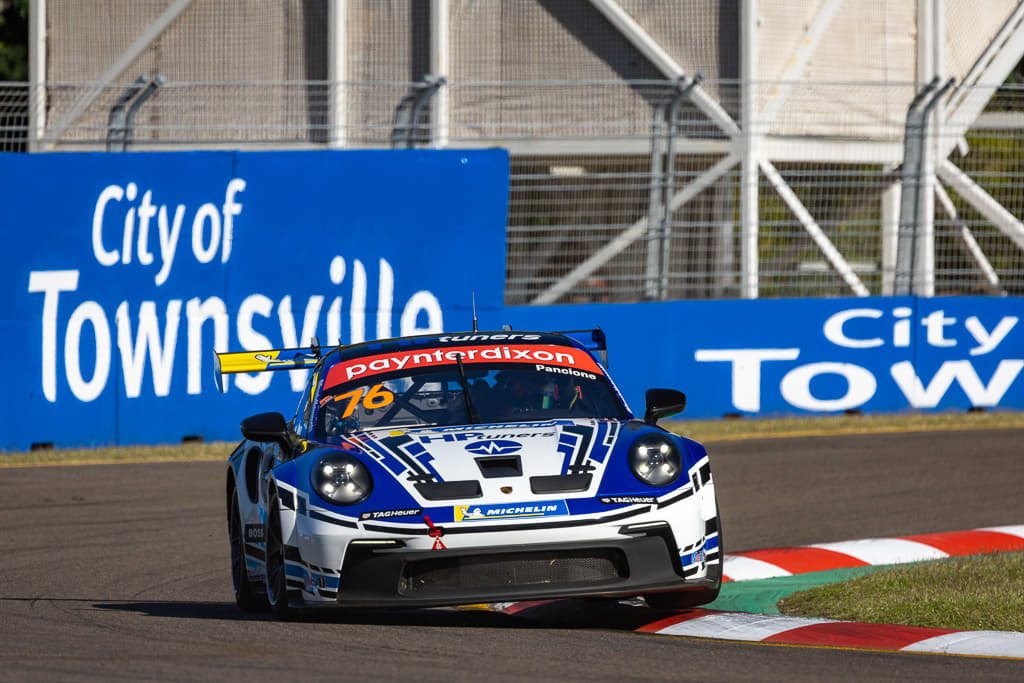 Christian Pancione #76 racing at Townsville Street Circuit 2022
