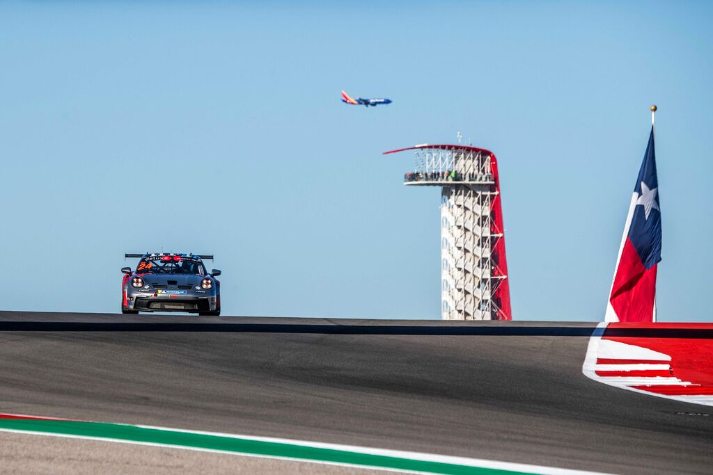Bayley Hall #24 racing at Circuit of the Americas, Texas 2023